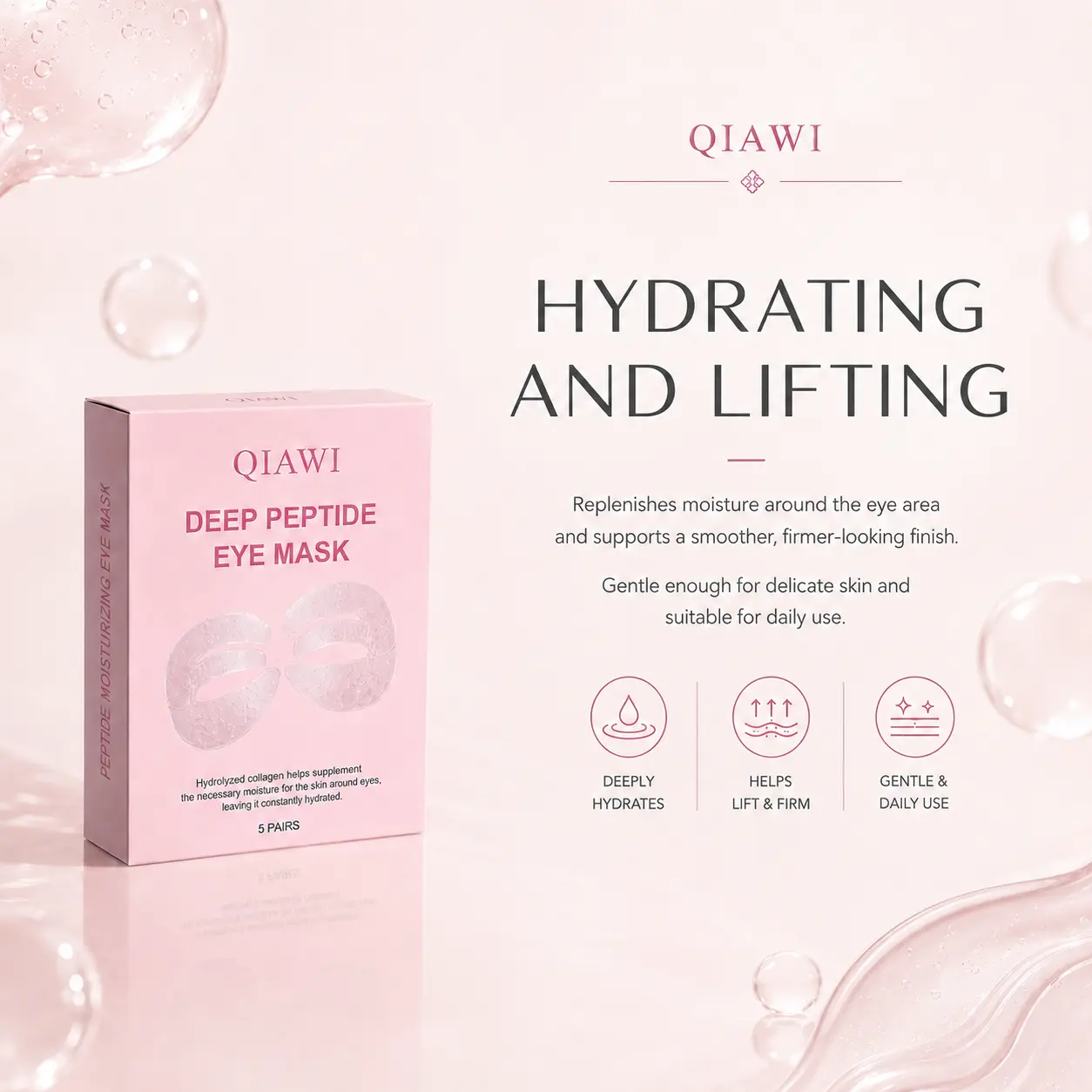 QIAWI Peptide Collagen Eye Mask - Image 5