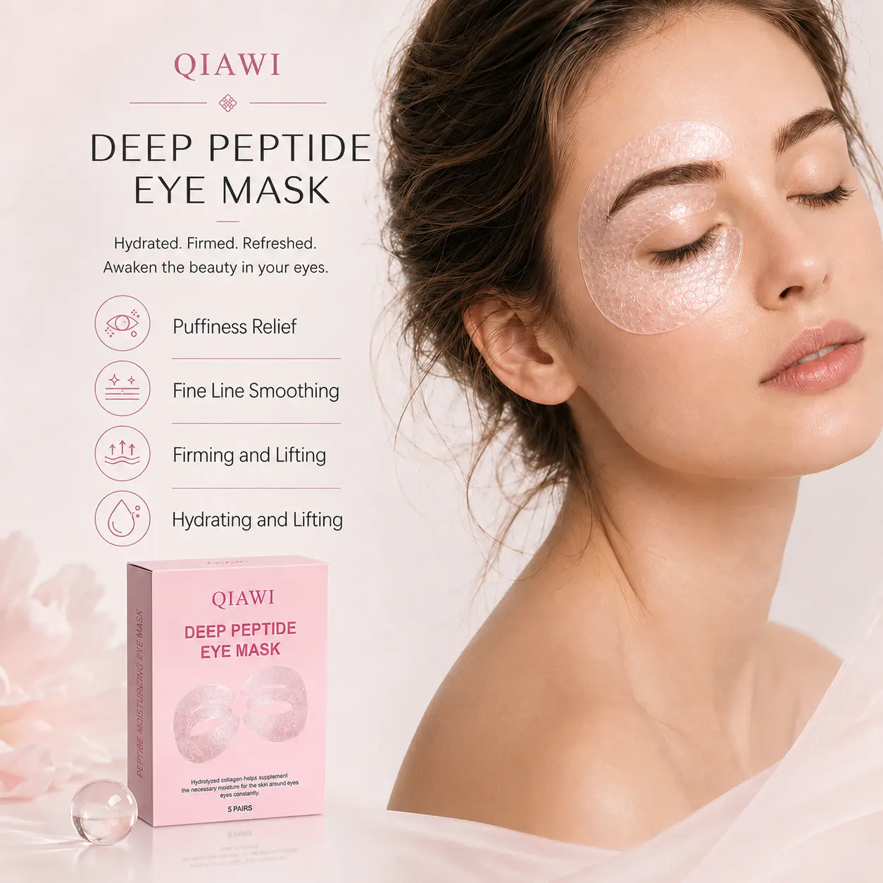 QIAWI Peptide Collagen Eye Mask - Image 6