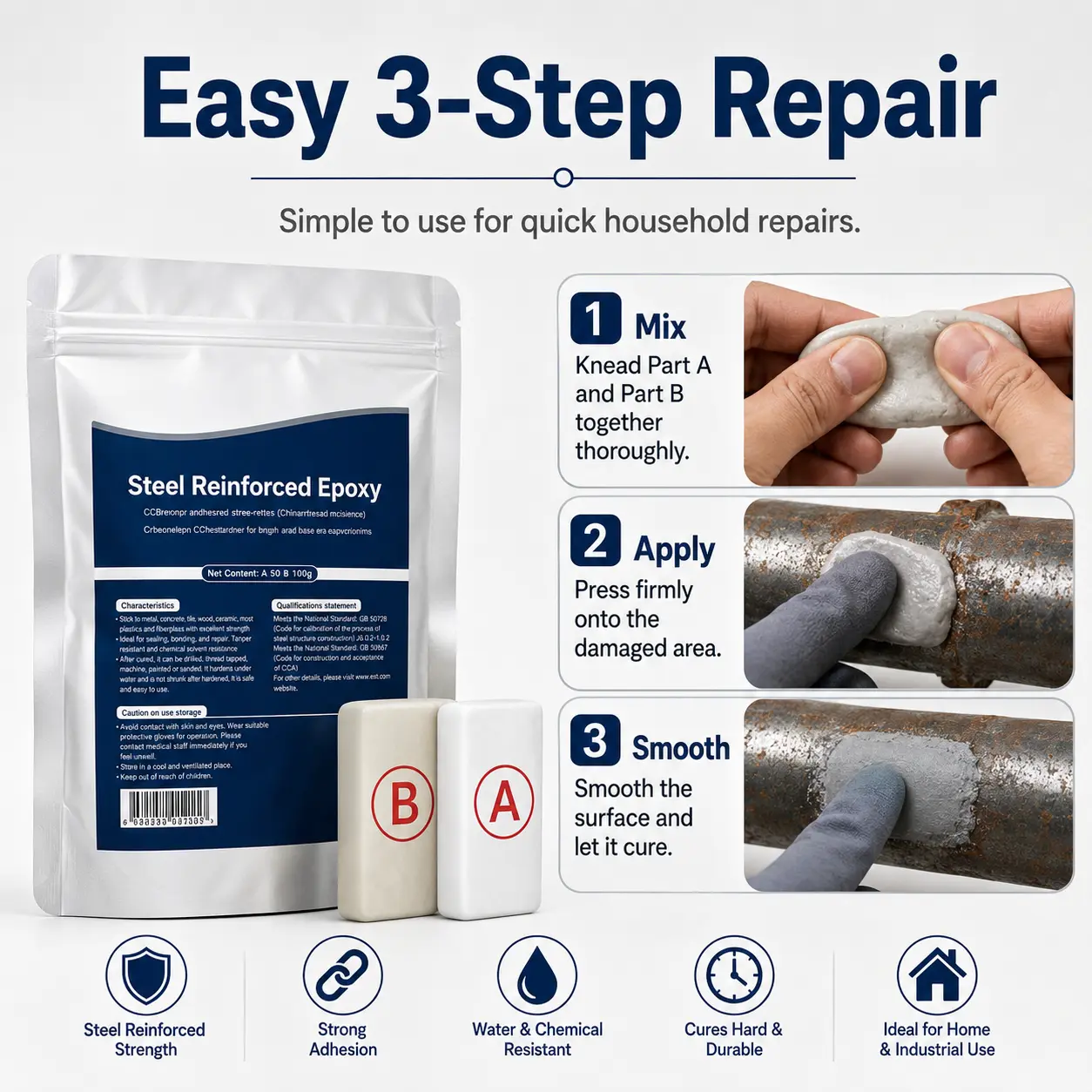 Steel Reinforced Epoxy Repair Putty - Image 12