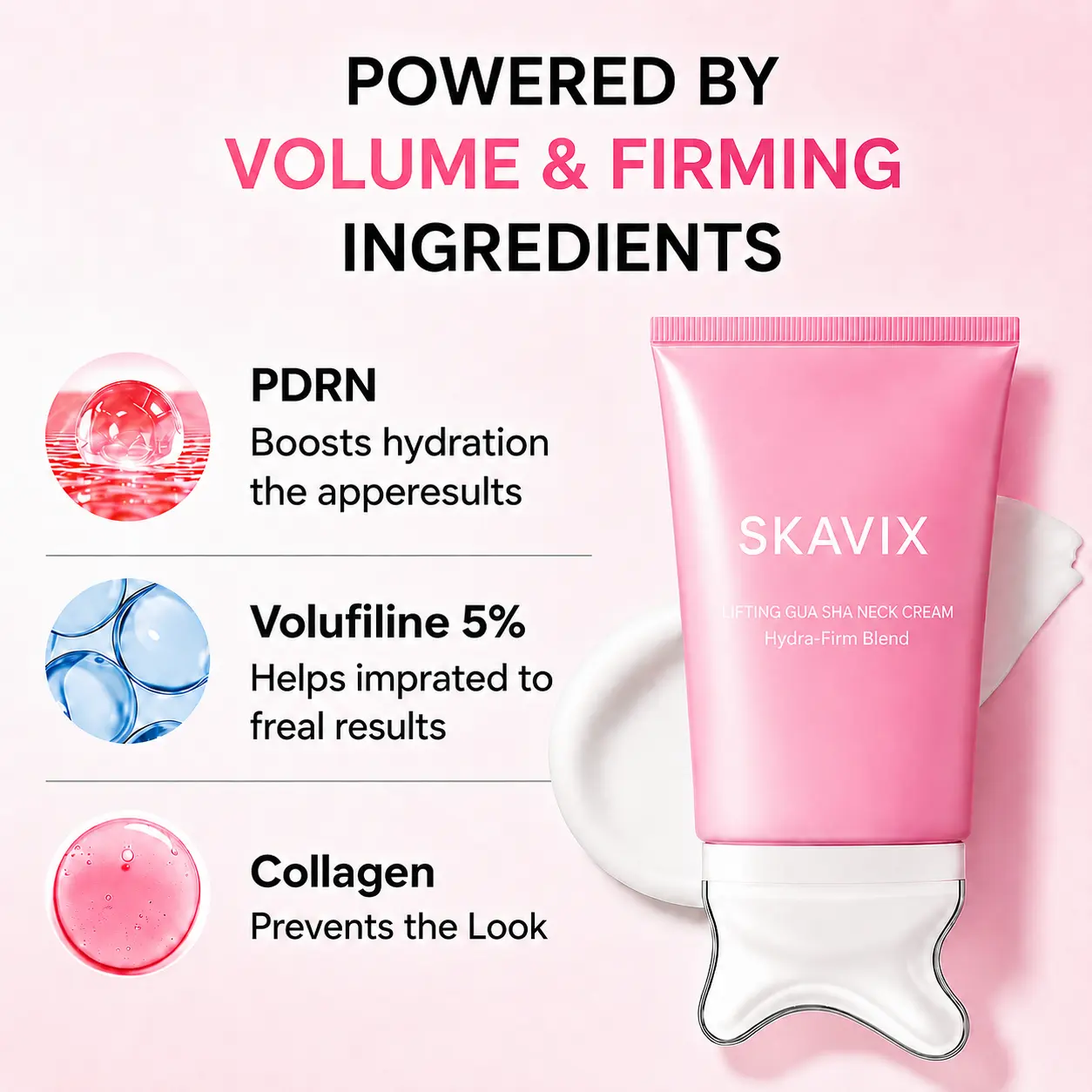 SKAVIX Firming Gua Sha Cream Neck & Jawline Massage - Image 2
