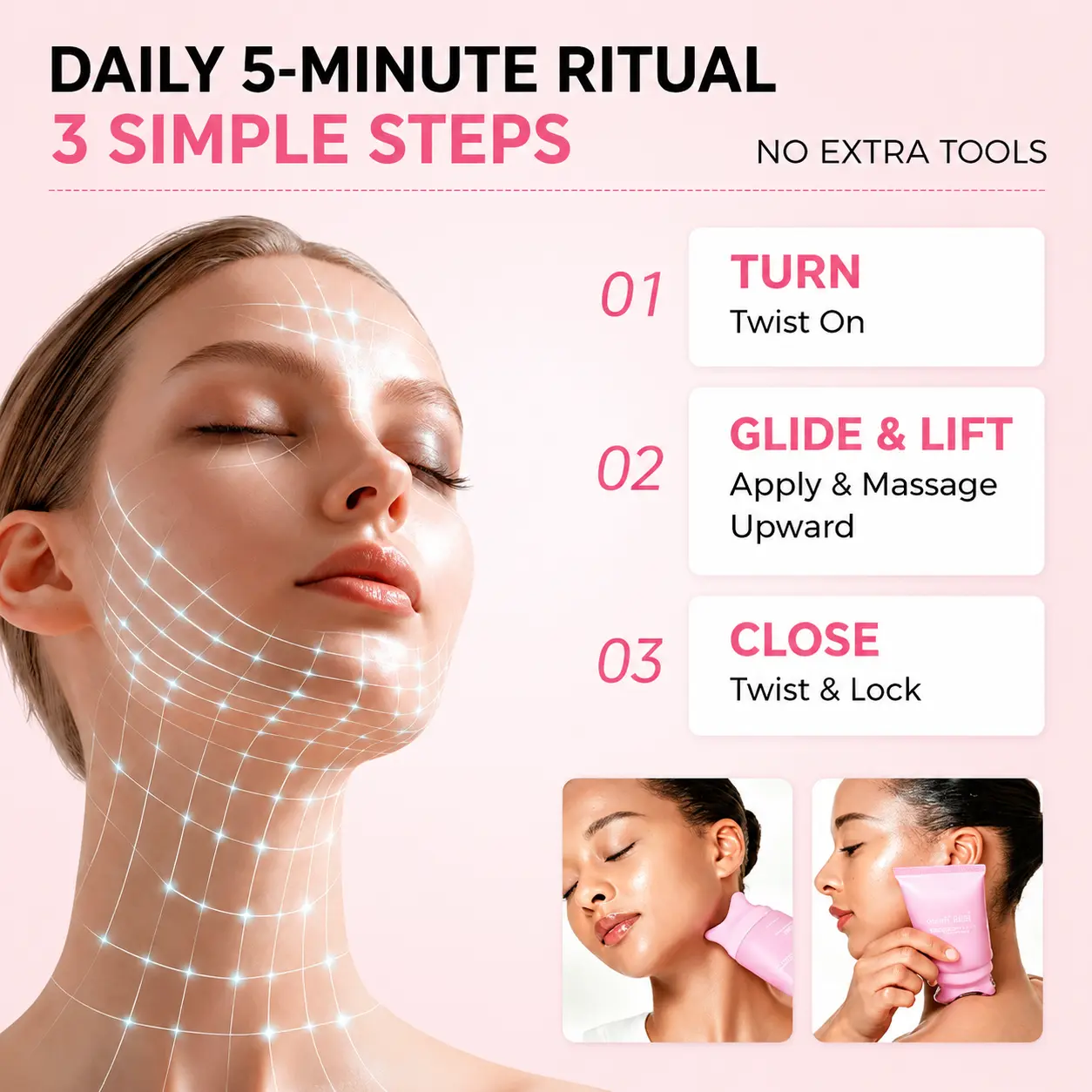 SKAVIX Firming Gua Sha Cream Neck & Jawline Massage - Image 3