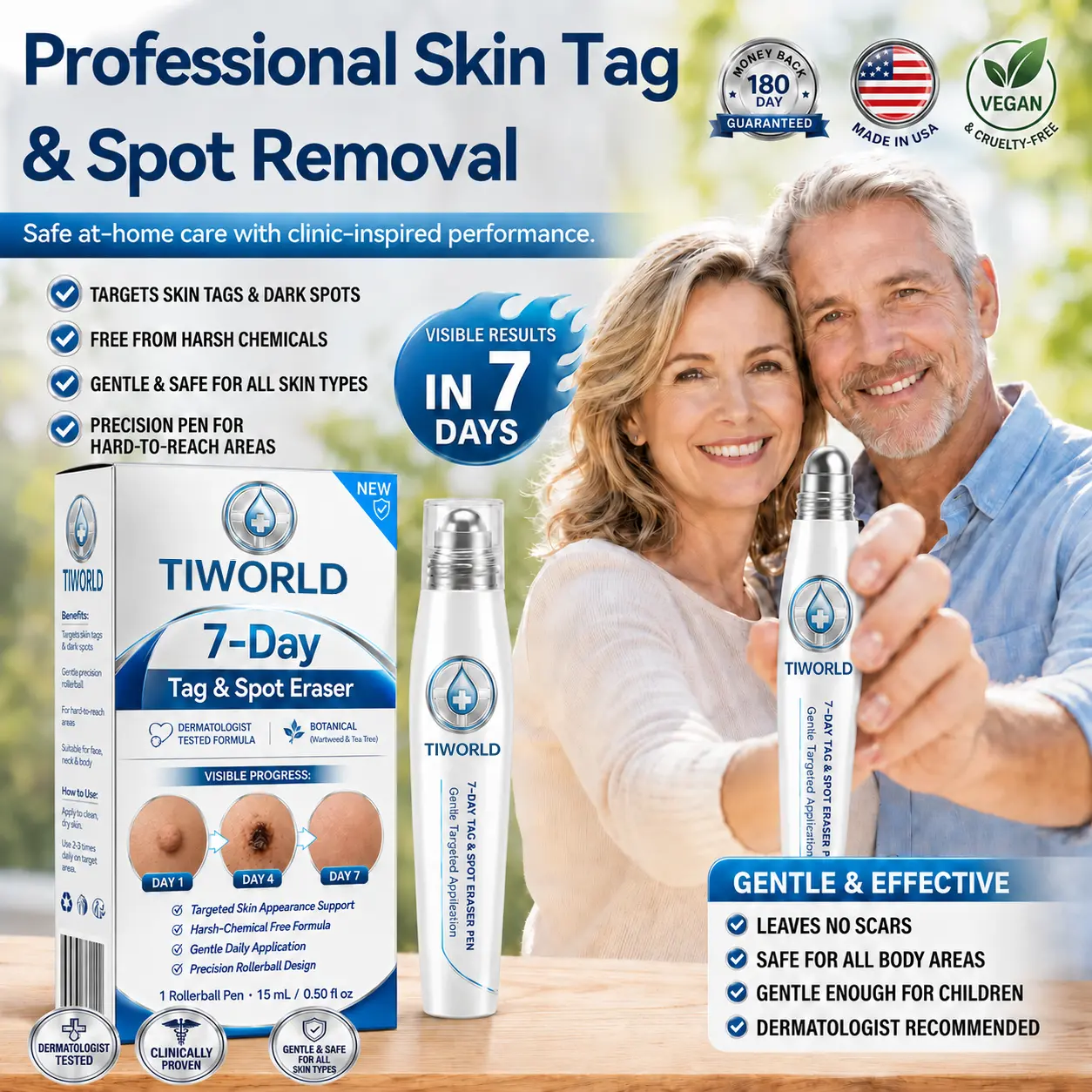 ๐-๐๐๐ ๐๐ธ๐ข๐ง ๐๐๐ด & ๐๐ฉ๐ค๐ญ ๐๐ซ๐๐ฌ๐๐ซ Painless & Scar-Free Advanced Imperfection Removal Rollerball Pen