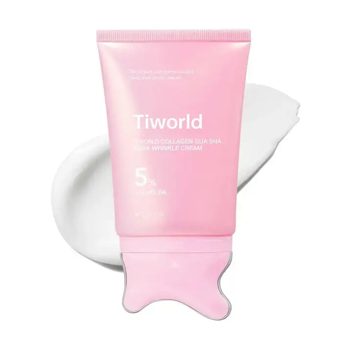 Tiworld Collagen Gua Sha Neck Cream – 5% Volufiline Firming Massage Cream