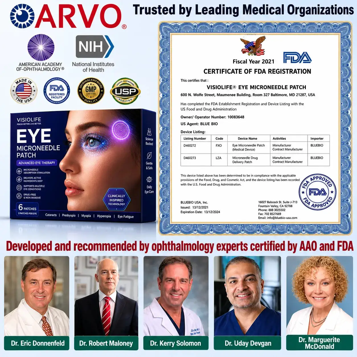 Transdermal Vision-Repair Eye Microneedle Patch - Image 2
