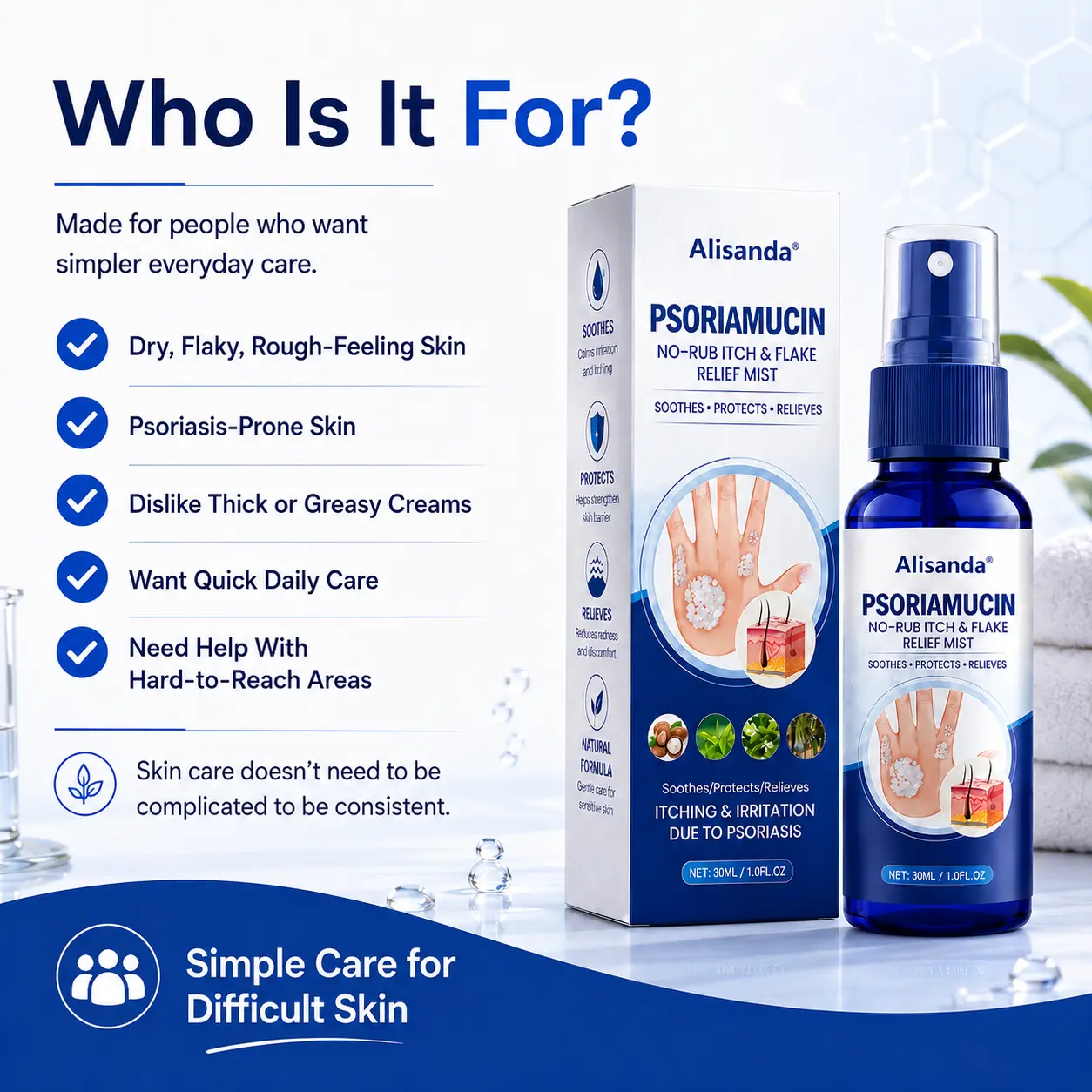 PsoriaMucin No-Rub Itch & Flake Relief Mist - Image 9