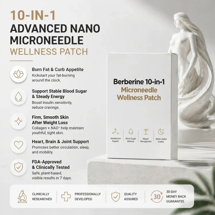 JUXEK·Moringa·Berberine × NAD+ 10-in-1 Advanced Nano Microneedle Patch - Image 4