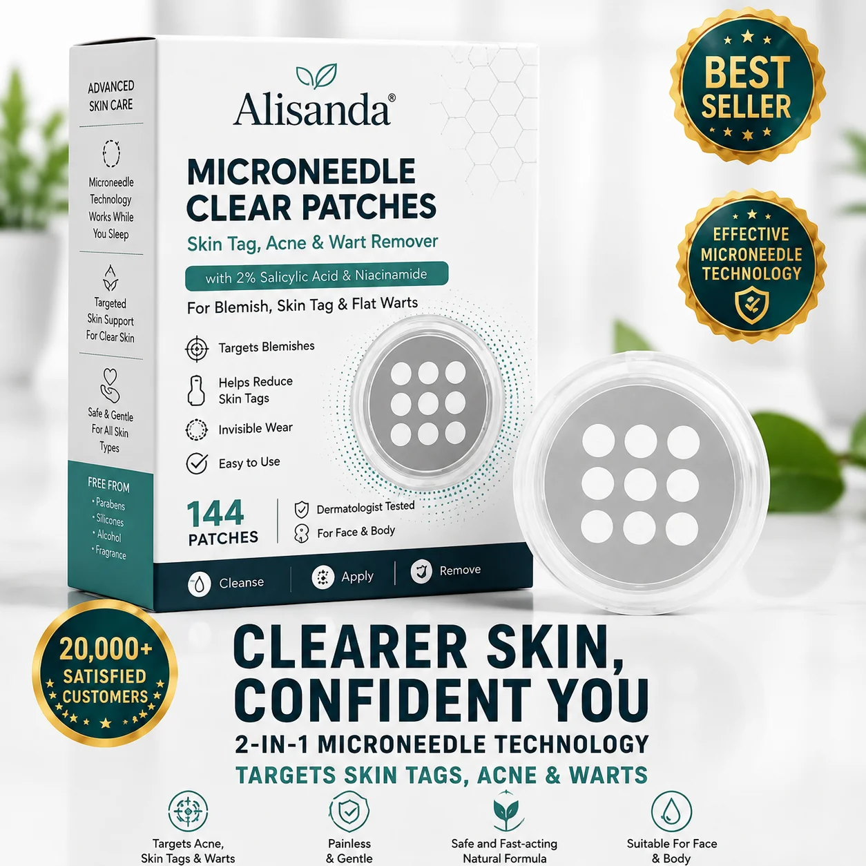 Microneedle Clear Patches