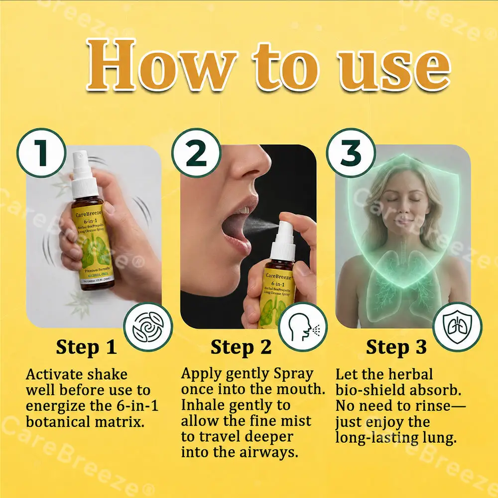 6-in-1 Herbal BeePropolis Lung Cleanse Spray - Image 13
