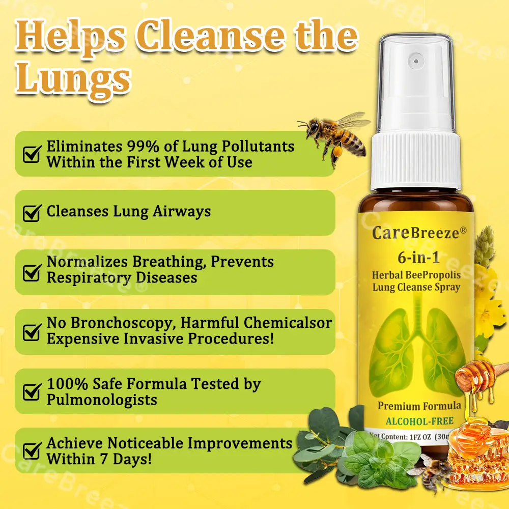6-in-1 Herbal BeePropolis Lung Cleanse Spray - Image 4